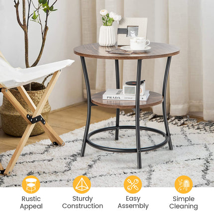 Dreamade Round End Table Set