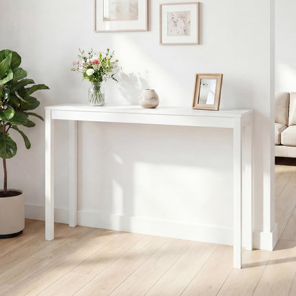 Dreamade Wood Console Table | 48" Narrow Entryway Table with Solid Wood Legs & Thickened Top