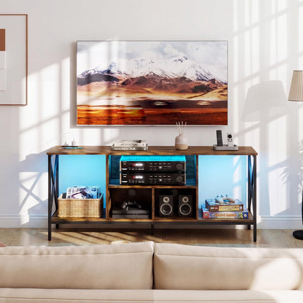Dreamade TV Stand with LED Lights for 65 Inch TV