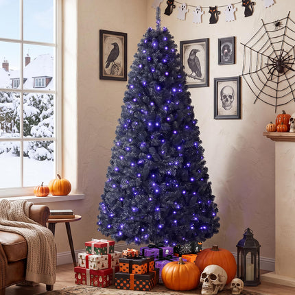 DREAMADE 6/7 ft Prelit Black Christmas Tree