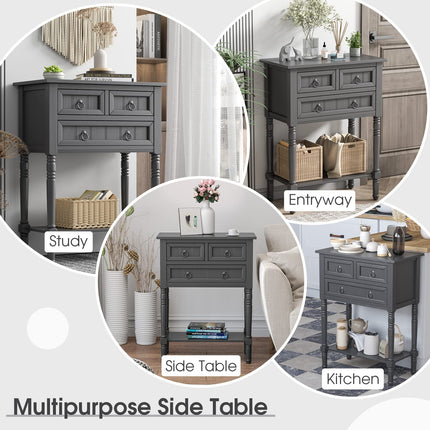 Dreamade Console Table with Drawers