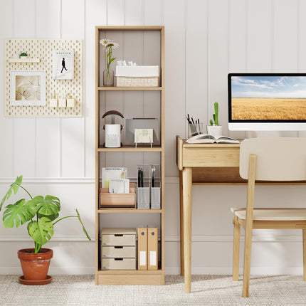 Dreamade 56" Tall 4 Cube Bookcase for Small Place
