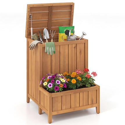 Dreamade Outdoor Planter with Storage Box