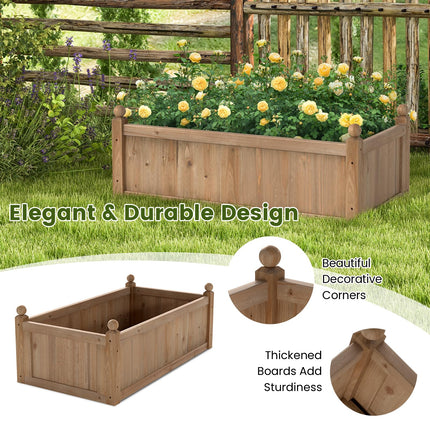 Dreamade Wood Raised Garden Bed