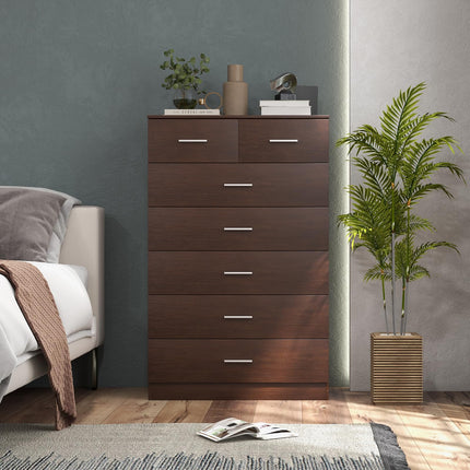 Dreamade 7 Drawers Dresser for Bedroom - Wooden Chest of Drawers with Anti-toppling Device