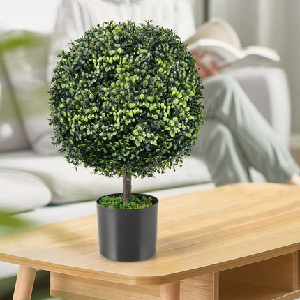 Dreamade 22" Artificial Boxwood Topiary Ball Tree