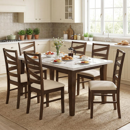 Dreamade Kitchen Chairs with Tall Backrests for Dining Room