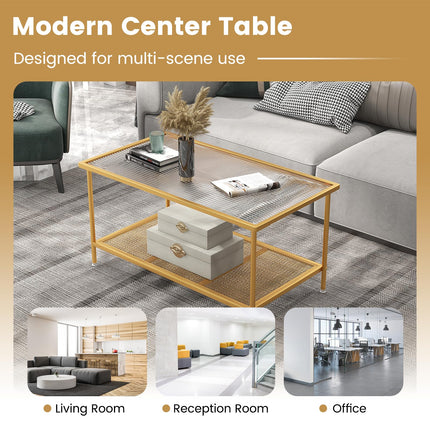 Dreamade 2-Tier Modern Coffee Table
