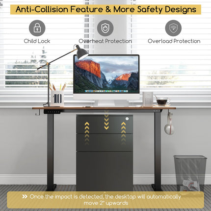 Dreamade Electric Standing Desk, Height Adjustable Stand up Desk