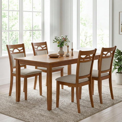 Dreamade Wooden Dining Chairs Set of 2/4 for Dining Room