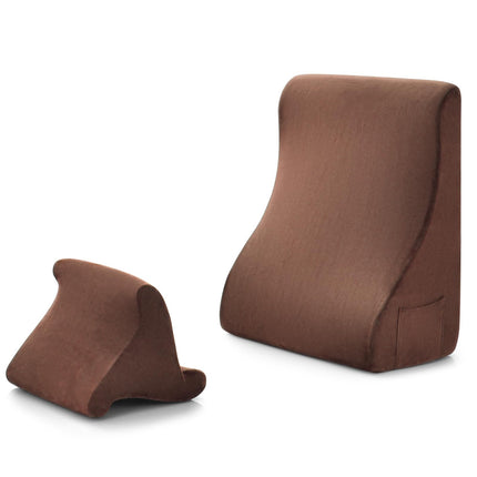 Dreamade Bed Wedge Pillow for Sleeping, 7.5 Inch Triangle Pillow Wedge for Neck Back Leg Support