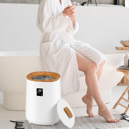 Dreamade 18 L Large Blanket Towel Warmer with LED Display for Bathroom