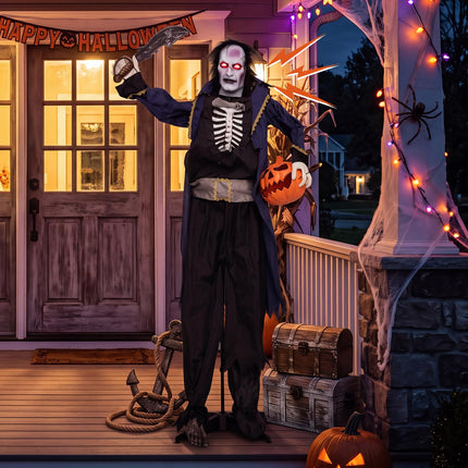 DREAMADE 6 FT Halloween Standing Pop-Up Headless Pirate Animatronic