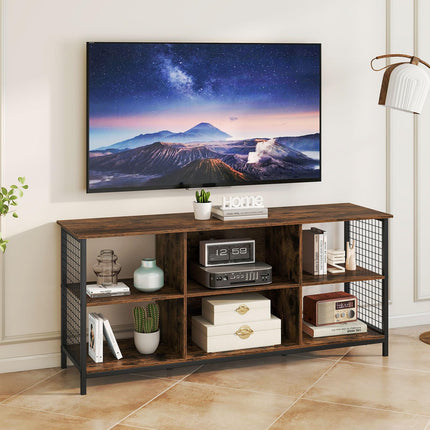 Dreamade Industrial TV Stand for TVs up to 65 Inch