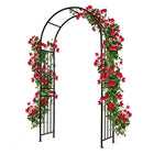Dreamade 86'' Heavy Duty Steel Pergola Arch with Ground Stakes for Climbing Plants