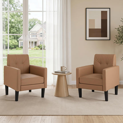 Dreamade Modern Accent Chair with Removable Seat Cushion