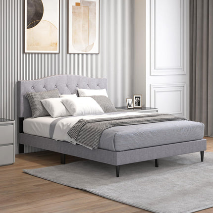 Dreamade Queen Size Upholstered Platform Bed