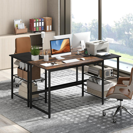 Dreamade 59 Inch Computer Desk with Charging Station