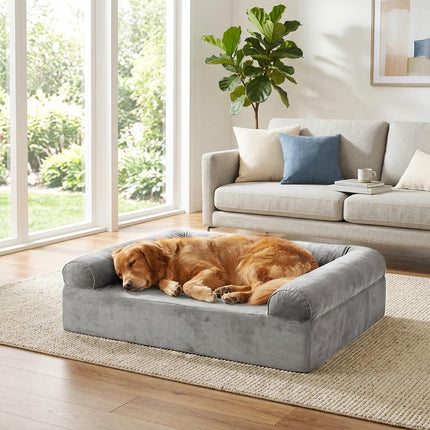 Dreamade Cooling Gel Memory Foam Dog Bed for Medium Dogs with Washable Cover