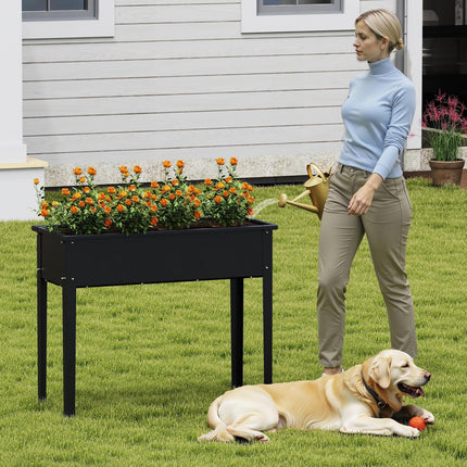 Dreamade Metal Raised Garden Bed with Legs(40”x16”x32”)