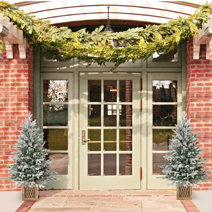 Dreamade 4 FT Pre-lit Entrance Christmas Tree with 231 Branch Tips and 100 LED Lights