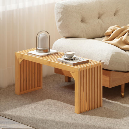 Dreamade 36" Bamboo Dining Bench 660Lbs Capacity 2-Person Kitchen Table Bench for Living Room