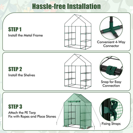 Greenhouse Outdoor Mini Walk-in Plant Green house for Plants