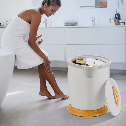 Dreamade Towel Warmer Bucket 20L, Bathroom Towel Heater with Lid