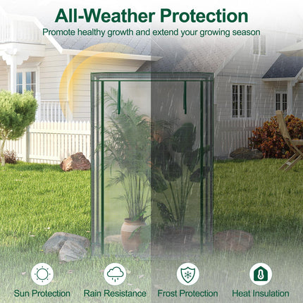 Dreamade Portable Mini Greenhouse with Roll-Up Zippered Door