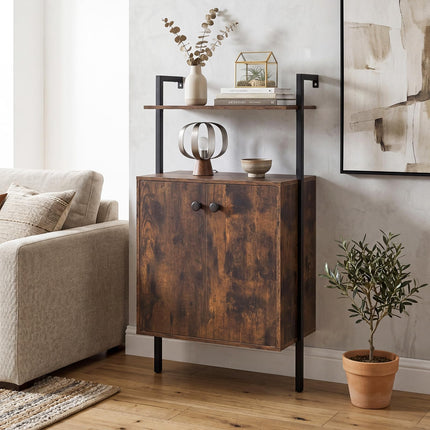 Dreamade 38" Tall Bookshelf with Storage Cabinet (1/2)