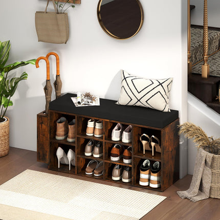 Dreamade Shoe Storage Bench with Umbrella Stand