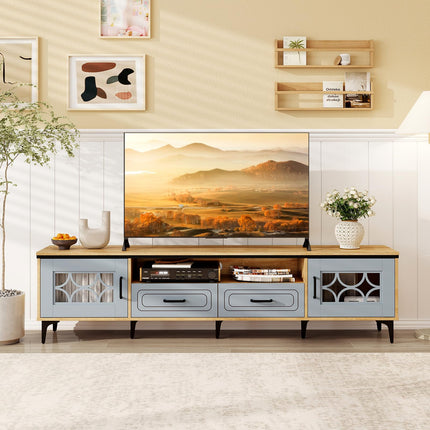 Dreamade Wood TV Stand for TVs up to 80"