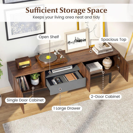 Dreamade Mid Century Modern TV Stand for TVs up to 80"