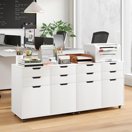 Dreamade Rolling Printer Stand with 2 Lockable Wheels