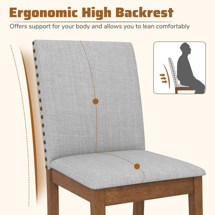 Dreamade Upholstered Dining Chairs Set for Restaurant