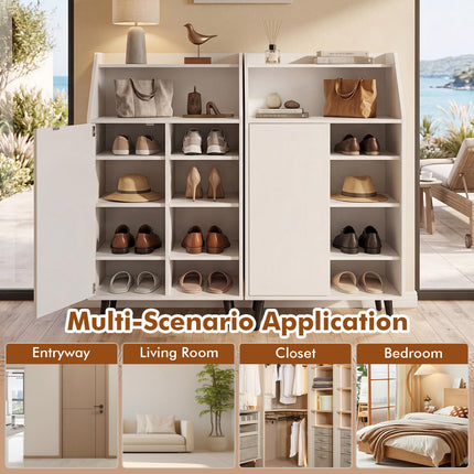 Dreamade Shoe Storage Cabinet w/Single-Door
