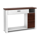 Dreamade Console Table 48 Inch Sofa Side Table with Drawer and Cabinet, Entryway Table
