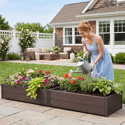 Dreamade Raised Garden Bed for Vegetables Flowers Herbs