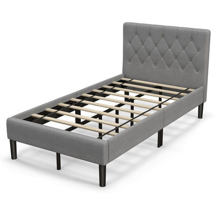 Dreamade Twin Size Upholstered Bed Frame