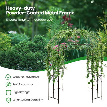 Dreamade Birdcage Shape Garden Arbor, 8.4ft High x 7ft Wide