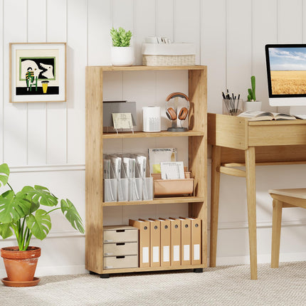 Dreamade 3-Tier Bookcase with Anti-Tipping Kit for Living Room