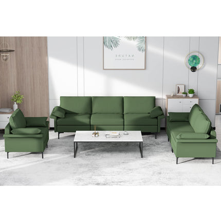 Dreamade 3-Seat Sectional Sofa Couch, 100.5" L Convertible Sleeper with USB Port & Outlet