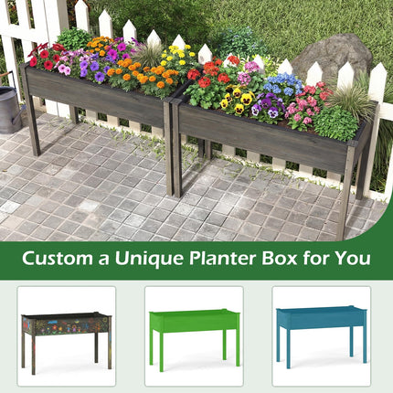Dreamade Solid Pine Wood Planter Box w/Legs
