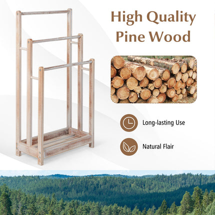 Dreamade Towel Rack for Bathroom - 3 Tier Freestanding Towel Racks with Storage Shelf