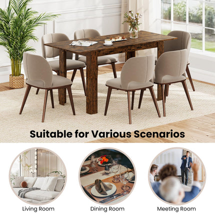 Dreamade 47"-62" Extendable Dining Room Table for 4-8