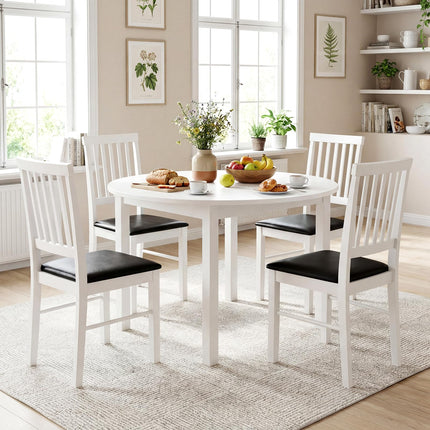 Dreamade Modern Mid Century Dining Room Chairs with Hollowed Backrest