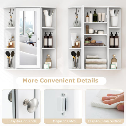 Dreamade Medicine Cabinet, Bathroom Wall Cabinet with Mirror