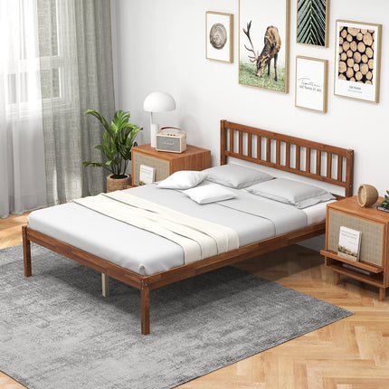 Dreamade Wood Bed Frame with Headboard