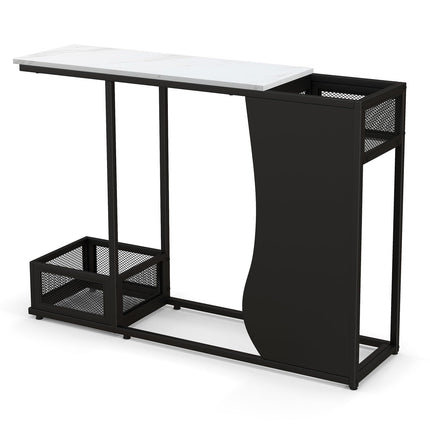 Dreamade 43.5" Console Table for Entryway - Modern Entry Table with Faux Marble Top