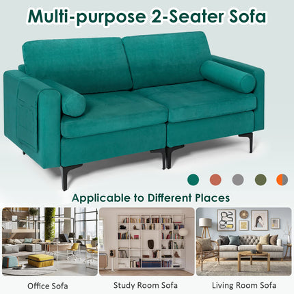 Dreamade 68" Modern Loveseat, 2-Seater Sofa Couch